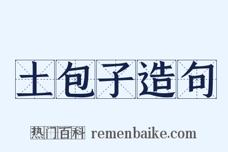 土包子造句是什么意思的图片